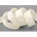 3 m x 25 mm SEIDENBAND LINA 104 Ivory Creme mit...
