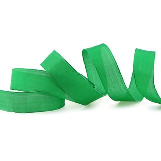 3 m x 25 mm SEIDENBAND LINA 607 GRN Dunkelgrn mit Drahtkanten Stoffband Dekoband Drahtkantenband Geschenkband Tischdeko