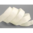 20 m x 25 mm SEIDENBAND LINA 104 Ivory Creme mit...