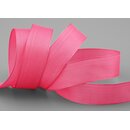 20 m x 25 mm SEIDENBAND LINA 606 ROSA Babypink mit...