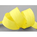 3 m x 40 mm SEIDENBAND LINA 615 GELB mit Drahtkanten...