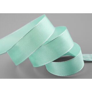 3 m x 25 mm Drahtkantenband LEO MINTGRN Hellgrn (027) Dekoband mit Drahtkanten einfarbig Geschenkband Stoffband Schleifenband Visco Draht