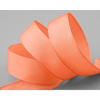 3 m x 25 mm Drahtkantenband LEO APRICOT Lachs (034) Dekoband mit Drahtkanten einfarbig Geschenkband Stoffband Schleifenband Visco Draht