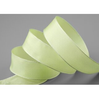 3 m x 25 mm Drahtkantenband LEO HELLGELB Lemongrn (105) Grn Dekoband mit Drahtkanten einfarbig Geschenkband Stoffband Schleifenband Visco Draht