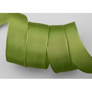 3 m x 25 mm Drahtkantenband LEO HELLGRN Frhlingsgrn Grn (535) Dekoband mit Drahtkanten einfarbig Geschenkband Stoffband Schleifenband Visco Draht