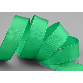 3 m x 25 mm Drahtkantenband LEO APFELGRN Grn (607) Dekoband mit Drahtkanten einfarbig Geschenkband Stoffband Schleifenband Visco Draht