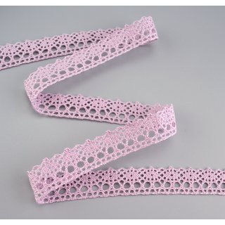 Spitzenband Emilia FLIEDER Lavendel Baumwollspitze 1 m x...