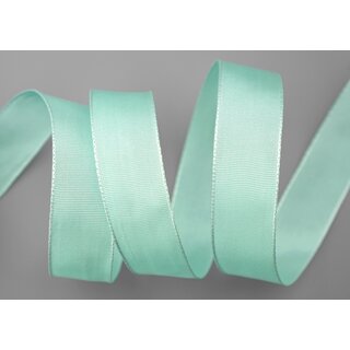 25 m x 25 mm Drahtkantenband LEO MINTGRN Hellgrn (027) Dekoband mit Drahtkanten einfarbig Geschenkband Stoffband Schleifenband Visco Draht