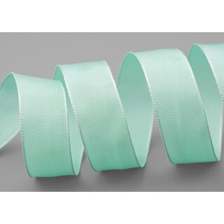 25 m x 25 mm Drahtkantenband LEO MINTGRN Hellgrn (027) Dekoband mit Drahtkanten einfarbig Geschenkband Stoffband Schleifenband Visco Draht