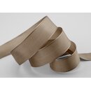 25 m x 25 mm Drahtkantenband LEO TAUPE Toffee (115)...