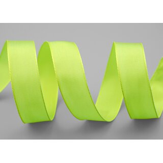 25 m x 25 mm Drahtkantenband LEO LEMONGRN Hellgrn Grn (502) Dekoband mit Drahtkanten einfarbig Geschenkband Stoffband Schleifenband Visco Draht