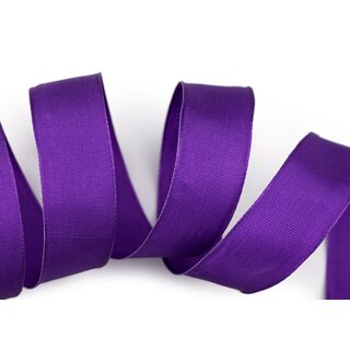 25 m x 25 mm Drahtkantenband LEO LILA Violett (610) Dekoband mit Drahtkanten einfarbig Geschenkband Stoffband Schleifenband Visco Draht