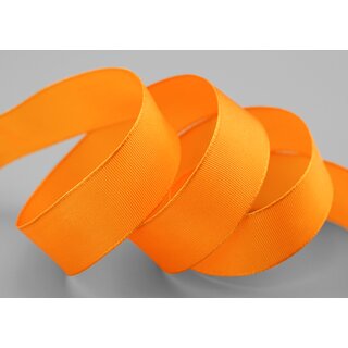 25 m x 25 mm Drahtkantenband LEO DOTTERGELB Hell Orange (620) Dekoband mit Drahtkanten einfarbig Geschenkband Stoffband Schleifenband Visco Draht