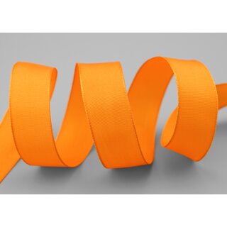 25 m x 25 mm Drahtkantenband LEO DOTTERGELB Hell Orange (620) Dekoband mit Drahtkanten einfarbig Geschenkband Stoffband Schleifenband Visco Draht
