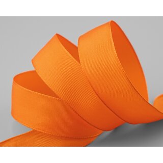 25 m x 25 mm Drahtkantenband LEO ORANGE (629) Dekoband mit Drahtkanten einfarbig Geschenkband Stoffband Schleifenband Visco Draht