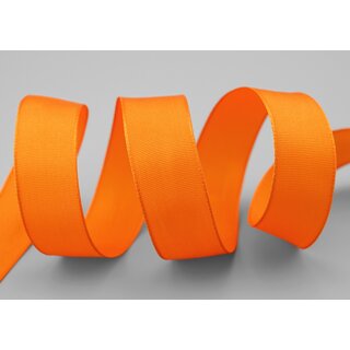 25 m x 25 mm Drahtkantenband LEO ORANGE (629) Dekoband mit Drahtkanten einfarbig Geschenkband Stoffband Schleifenband Visco Draht