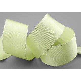 3 m x 40 mm Drahtkantenband LEO HELLGELB Lemongrn (105) Grn Dekoband mit Drahtkanten einfarbig Geschenkband Stoffband Schleifenband Visco Draht