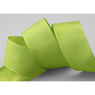 3 m x 40 mm Drahtkantenband LEO LINDGRN Hellgrn Grn (272) Dekoband mit Drahtkanten einfarbig Geschenkband Stoffband Schleifenband Visco Draht