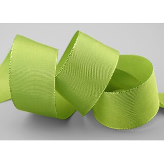 3 m x 40 mm Drahtkantenband LEO LINDGRN Hellgrn Grn (272) Dekoband mit Drahtkanten einfarbig Geschenkband Stoffband Schleifenband Visco Draht