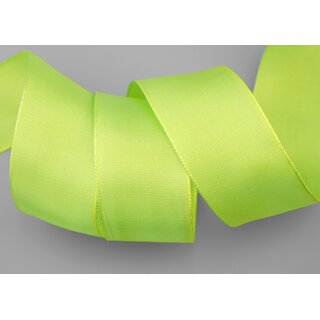 3 m x 40 mm Drahtkantenband LEO LEMONGRN Hellgrn Grn (502) Dekoband mit Drahtkanten einfarbig Geschenkband Stoffband Schleifenband Visco Draht