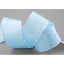 3 m x 40 mm Drahtkantenband LEO HELLBLAU (602) Dekoband...
