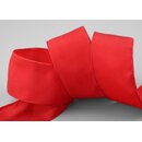 3 m x 40 mm Drahtkantenband LEO ROT (609) Dekoband mit...