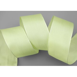 25 m x 40 mm Drahtkantenband LEO HELLGELB Lemongrn (105) Grn Dekoband mit Drahtkanten einfarbig Geschenkband Stoffband Schleifenband Visco Draht
