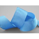 25 m x 40 mm Drahtkantenband LEO TAUBENBLAU Hellblau...