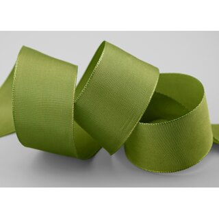 25 m x 40 mm Drahtkantenband LEO HELLGRN Frhlingsgrn Grn (535) Dekoband mit Drahtkanten einfarbig Geschenkband Stoffband Schleifenband Visco Draht