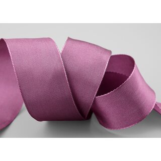 25 m x 40 mm Drahtkantenband LEO ALTROSA Dunkel (603) Dekoband mit Drahtkanten einfarbig Geschenkband Stoffband Schleifenband Visco Draht