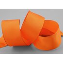 25 m x 40 mm Drahtkantenband LEO ORANGE (629) Dekoband...