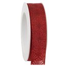 3 m x 25 mm Dekoband Art Nouveau ROT Geschenkband...