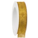3 m x 25 mm Dekoband Art Nouveau SENF GOLD Geschenkband...