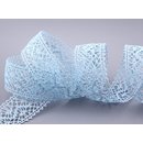 Spitzenband Emma HELLBLAU Baumwollspitze Spitze 1 m x 38...