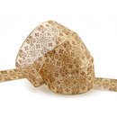3 m x 40 mm Dekoband Folklore BEIGE Kupfer Geschenkband...