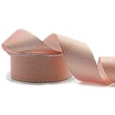 VIENNA 3 m x 40 mm ROSA GOLD Dekoband mit Lurex Brokat...