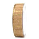 3 m x 25 mm Dekoband Matrix Gold Streifen BEIGE...