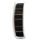 20 m x 25 mm Dekoband Matrix Gold Streifen SCHWARZ...