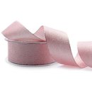 VIENNA 3 m x 40 mm ROSA SILBER Dekoband mit Lurex Brokat...