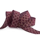 20 m x 25 mm Dekoband David FUCHSIA Beere GOLD...