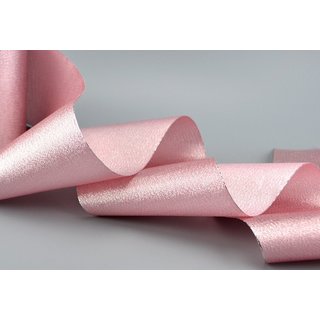 VIENNA 3 m x 10 cm ROSA SILBER Dekoband mit Lurex Brokat Geschenkband Schleifenband mit Glanz Tischband