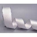VIENNA 20 m x 40 mm SILBER Dekoband mit Lurex Brokat...