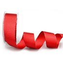 VIENNA 20 m x 40 mm ROT Metallic Dekoband mit Lurex...