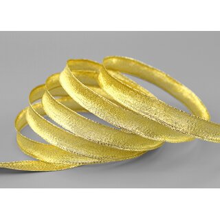 3 m x 15 mm Dekoband GOLD Brokatband Brokat glnzend mit Drahtkanten Geschenkband Deko Band Weihnachten Advent