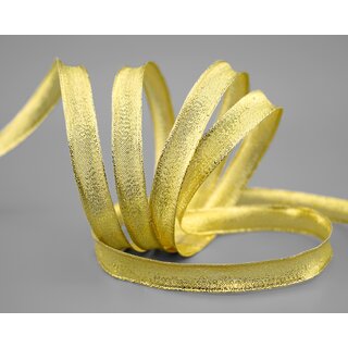 25 m x 15 mm Dekoband GOLD Brokatband Brokat glnzend mit Drahtkanten Geschenkband Deko Band Weihnachten Advent