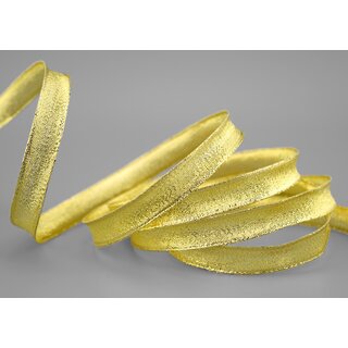 25 m x 15 mm Dekoband GOLD Brokatband Brokat glnzend mit Drahtkanten Geschenkband Deko Band Weihnachten Advent