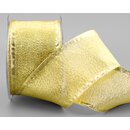 25 m x 60 mm Dekoband GOLD Brokatband Brokat glnzend mit...
