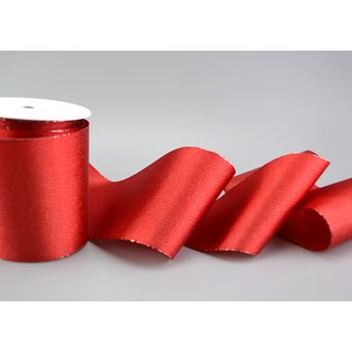VIENNA 15 m x 10 cm ROT Metallic Dekoband mit Lurex...