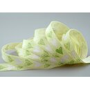 3 m x 15 mm Dekoband Happy Hearts Grn Geschenkband...