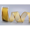 20 m x 40 mm Dekoband LUX GOLD glnzend Schleifenband...